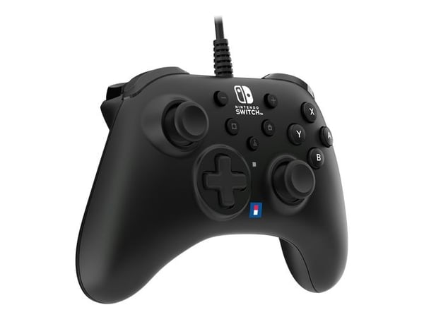 Hori HORIPAD Turbo, Pad-ohjain, Nintendo Switch, D-pad, Ohjauspainikkeet, Kotipainike, Turbopainike, Langallinen, Musta, 3 m