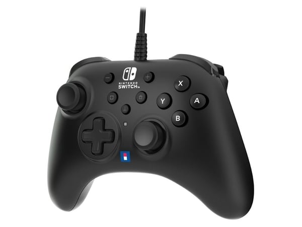 Hori HORIPAD Turbo, Pad-ohjain, Nintendo Switch, D-pad, Ohjauspainikkeet, Kotipainike, Turbopainike, Langallinen, Musta, 3 m