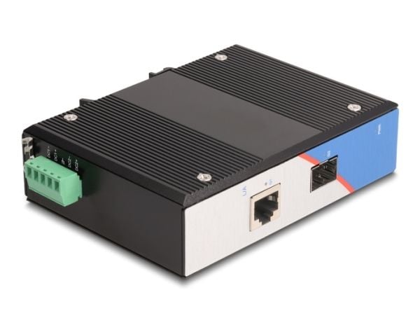 Delock - Fibermedieomformer - 1GbE - 10/100/1000Base-T - RJ-45 / SFP (mini-GBIC) - opp til 330 m