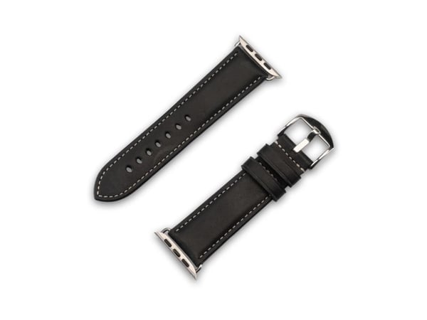 JT BERLIN Apple Watchband Charlie, Strop / Belte, Smartklokke, Svart, Apple, Apple Watch Serie 1-3 (42mm) & Serie 4-8 (44 45mm), sowie 49mm für die...