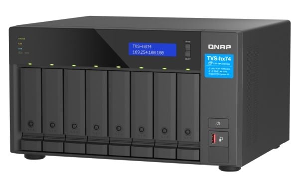 QNAP TVS-H874T-I9-64G, NAS, Tower, Intel® Core™ i9, Musta