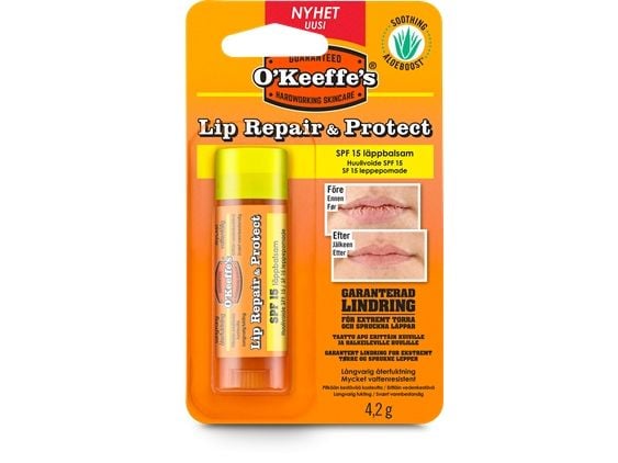 O'keeffe's Lip Repair SPF - med solfaktor - 4,2 g.