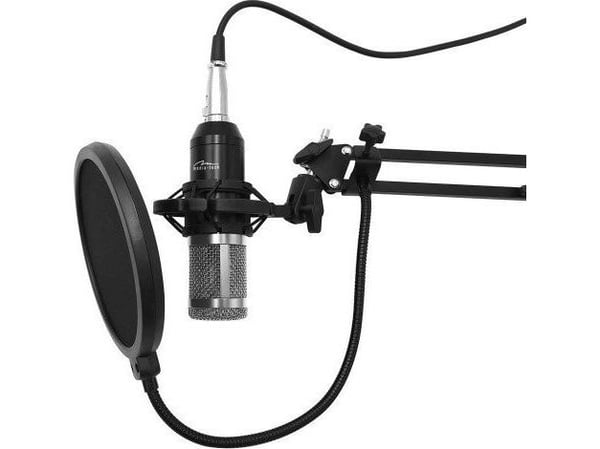 Medieteknologisk mikrofon med tilbehørssett STUDIO OG STREAMING MICROPHONE MT397S