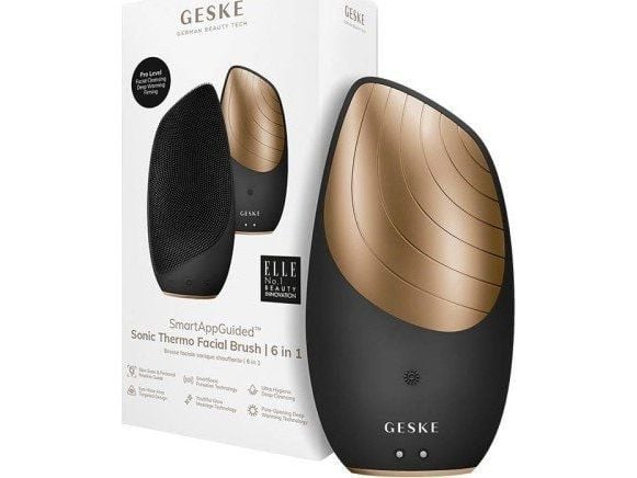 Geske 6-i-1 ultralyd termisk ansiktsbørste med applikator (rullkule)