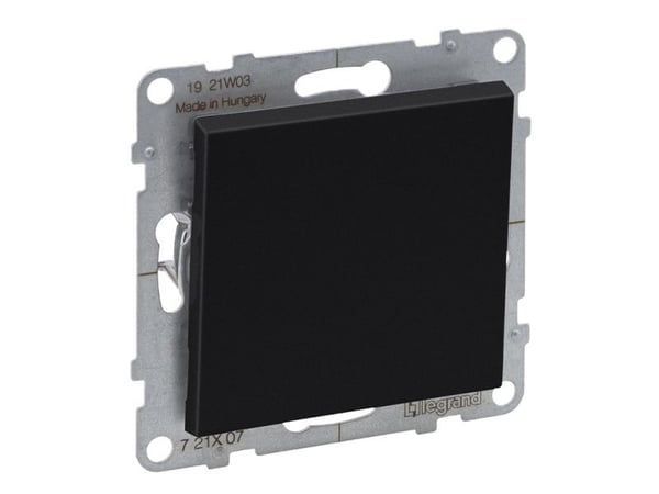 Legrand SUNO - Ristikytkin - 10 AX - 250 V~ - ruuviliittimet, musta - Legrand 721407 himp