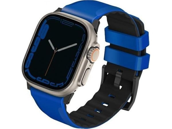 UNIQ reim Linus Apple Watch Series1/2/3/4/5/6/7/8/9/SE/SE2/SE3/Ultra/Ultra 2/Ultra 3 42/44/45/49mm Airosoft Silikon blå/racing blå