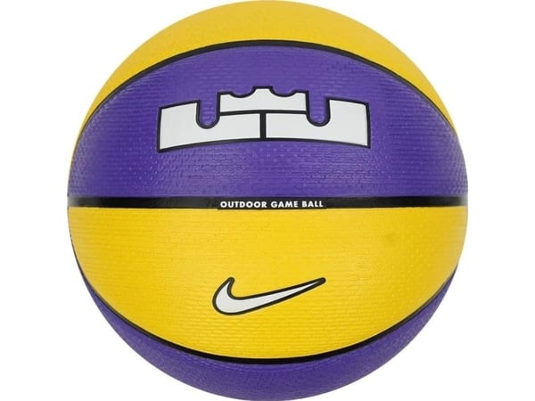 Basketball str. 7 Nike L James Playground 8P gul-lilla