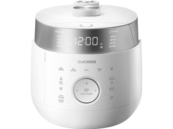 Cuckoo CRP-LHTR1009F, Valkoinen, 1,8 L, Painikkeet, Rotaatio, Kosketus, Ruostumaton teräs, 1305 W, 120 V