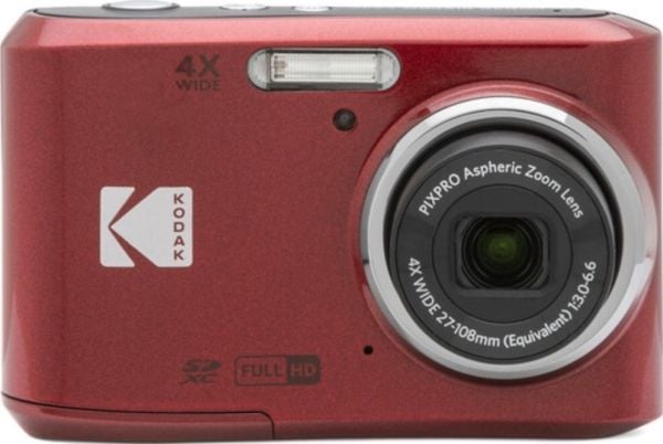 Kodak PIXPRO FZ45, 16 MP, 4608 x 3456 piksler, CMOS, 4x, Full HD, Rød
