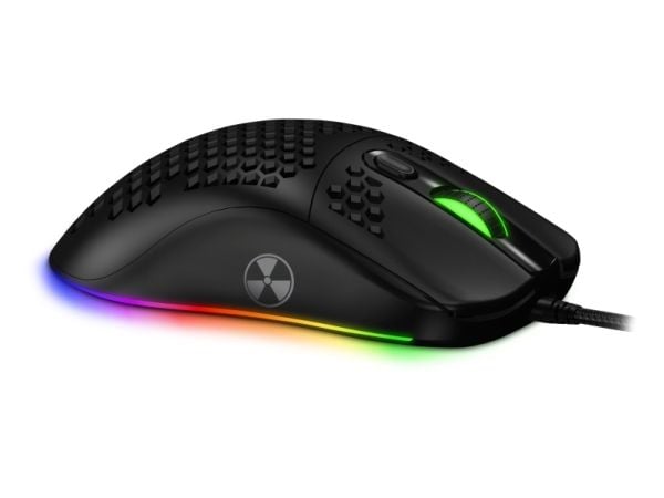 Connect IT CMO-5511-BK, Ambidextrous, Optisk, USB Type-A, 12800 DPI, Svart