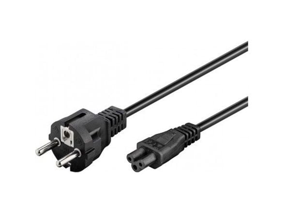 goobay NK 114 S-180 - Strømkabel - IEC 60320 C5 til power CEE 7/7 (hann) - AC 250 V - 1.8 m - svart