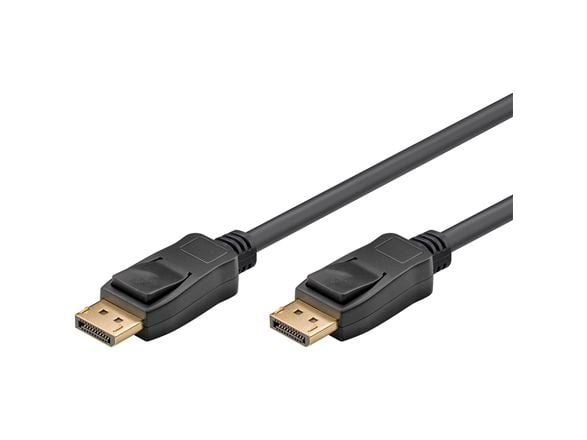 Goobay 64798, 2 m, DisplayPort, DisplayPort, Hankoppling, Hankoppling, Svart