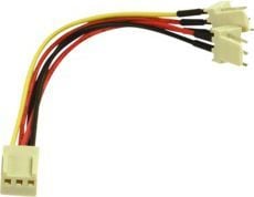 goobay CAK S-35 - Strömdelare för fläkt - 3 PIN intern effekt (hane) till 3 PIN intern effekt (hona) - 22 cm