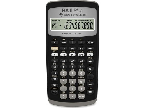 Texas Instruments BAII PLUS - Finansiell kalkylator - 10 siffror - batteri (BAIIPL)