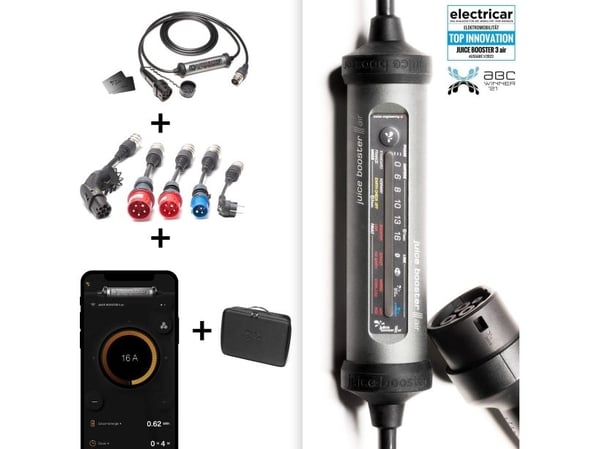 Juice Technology EL-JB3AEVE2, Sisä- ja ulkotila, 230-400 V, 22000 W, 6-32 A, IP67, Musta