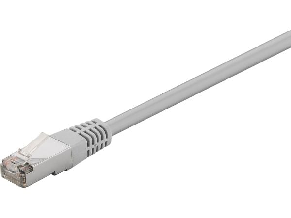 goobay - Koblingskabel - RJ-45 (hann) til RJ-45 (hann) - 10 m - foliebelagt uskjermet tvinnet kabelpar (F/UTP) - CAT 5e - rund, flertrådet - grå