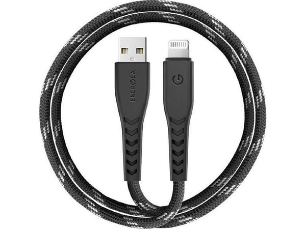 ENERGEA Nyloflex USB till Lightning-kabel C89 MFI 1,5 m (svart)