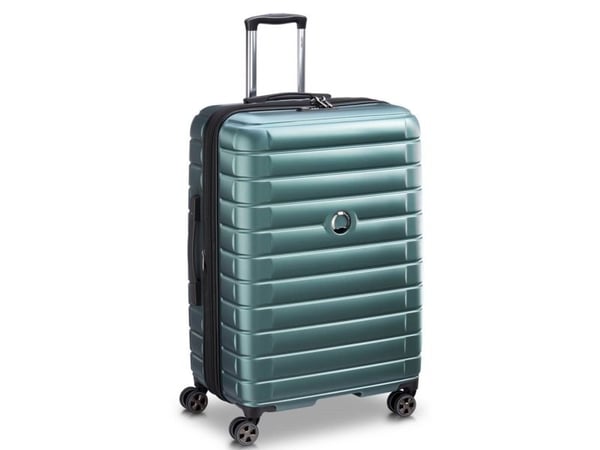 DELSEY Matkalaukku SHADOW 5.0 75CM 4 DOUBLE WHEELS Laajennettava matkakärry vihreä