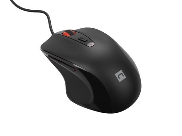NATEC NMY-2047, høyrehånd, optisk, USB Type-A, 4000 dpi, svart