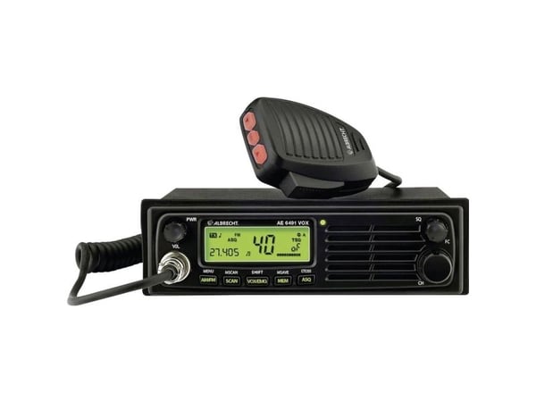 Albrecht AE 6491 VOX, DC, 188 mm, 131 mm, 57 mm, LCD-näyttö, Bil CB-radio
