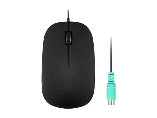 Mus Perixx Mouse, PERIMICE-201 P B, optisk, PS/2, svart