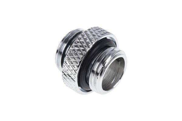Alphacool 17398, Slangekontakt, 1/4", Hankjønn/hankjønn, Messing, Kromfarget