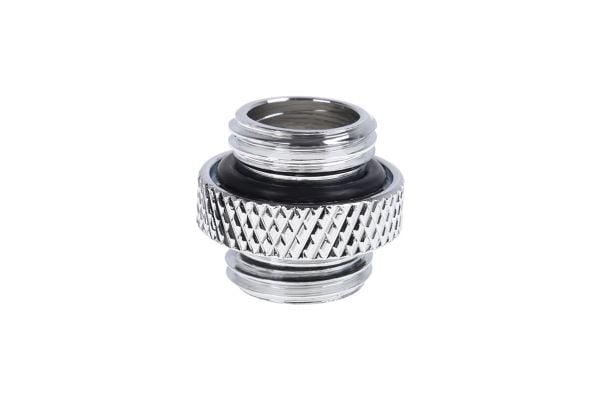 Alphacool 17398, Slangekontakt, 1/4", Hankjønn/hankjønn, Messing, Kromfarget
