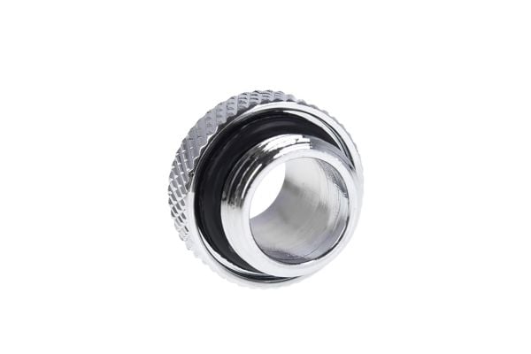 Alphacool 17398, Slangekontakt, 1/4", Hankjønn/hankjønn, Messing, Kromfarget