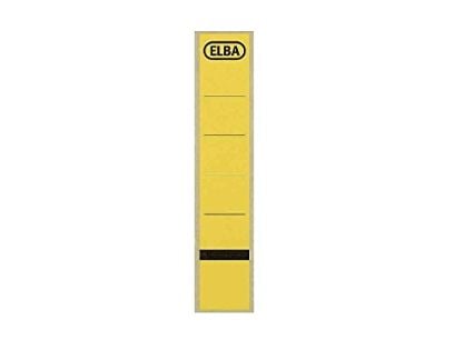 Elba Spine Label for Lever Arch Files 190 x 59 mm Yellow, Gult, 10 ark, 59 mm, 190 mm, 10 stykker