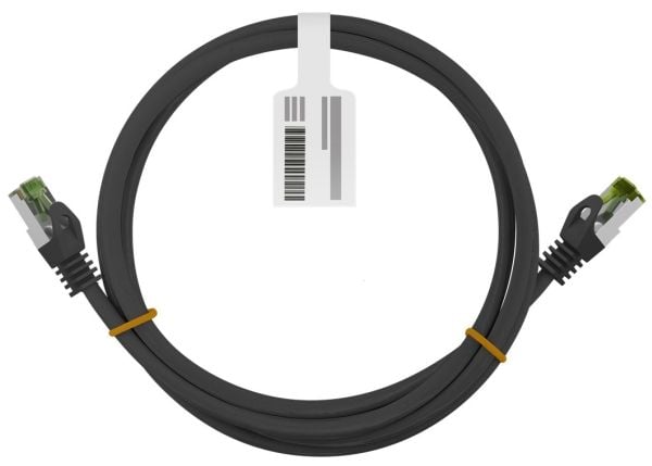Goobay 61097, 7,5 m, Cat8.1, S/FTP (S-STP), RJ-45, RJ-45, Sort