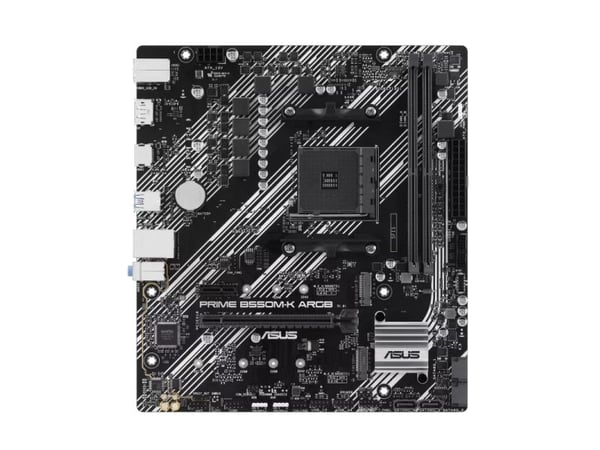 ASUS PRIME B550M-K ARGB - Hovedkort - micro ATX - Socket AM4 - AMD B550 Chipset - USB 3.2 Gen 1 - Gigabit LAN - innbygd grafikk (CPU kreves) - HD-l...