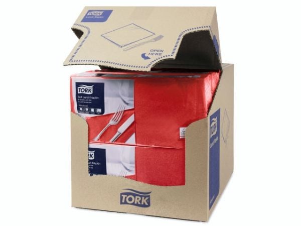 Tork 477861, Rød, Monokromatisk, 325 mm, 328 mm, 16,3 cm, 16,4 cm
