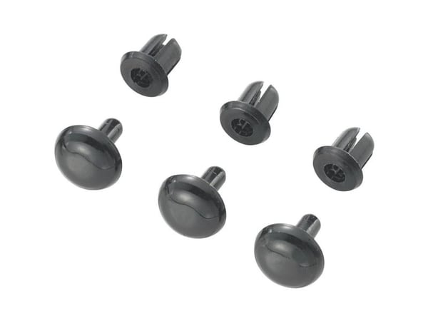 TRU COMPONENTS TC-SRR-450K203 Laajennusniitti Reikä Ø 4 mm Musta 1000 kpl