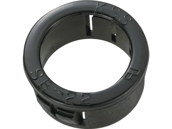 TRU COMPONENTS TC-SBR22203 Kaapelin läpivienti Asennusreikä: 22,2 mm Kiinnikkeen halkaisija (max.): 17,5 mm Levyn paksuus (max.): 3,2 mm Polyamidi ...