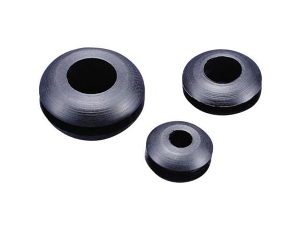 TRU COMPONENTS TC-GMR3225203 Kaapeliläpivienti auki Asennusreikä: 31,7 mm Kiinnikkeen halkaisija (max.): 25 mm Levyn paksuus (max.): 1,5 mm PVC Mus...