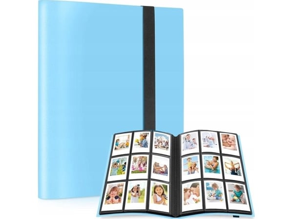 LoveInstant fotoalbum 360 bilder for Fujifilm Instax Mini / Xiaomi / Polaroid / Canon / HP / Kodak blå LoveInstant fotoalbum 360 bilder for Fujifilm Instax Mini / Xiaomi / Polaroid / Canon / HP / Kodak blå