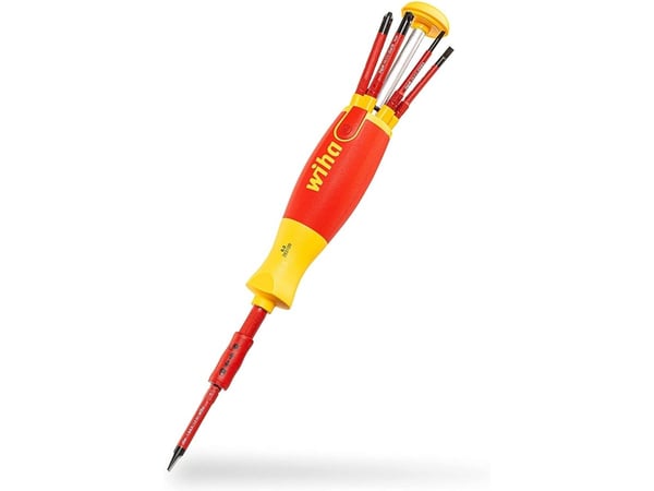 Wiha skruvmejsel med bitsmagasin LiftUp electric 1000V m/6 slimBits, TORX
