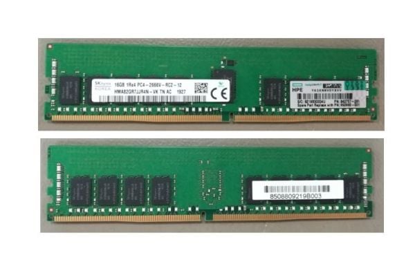 HPE - DDR4 - modul - 16 GB - DIMM 288-PIN - 2666 MHz / PC4-21300 - 1,2 V - registrert - ECC