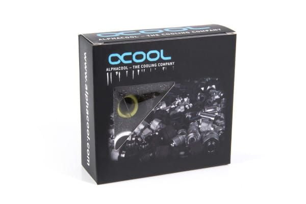 Alphacool Icicle PRO liitin 13mm HardTube Fitting G1/4, 6-pack - valkoinen