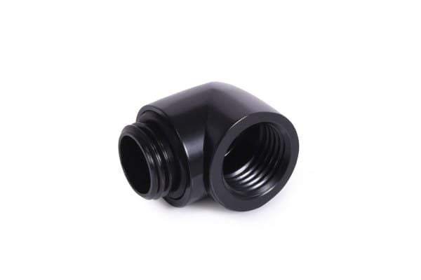 Alphacool istapadapter 90 grader G1/4 tommer hann til G1/4 tommer hunn - svart