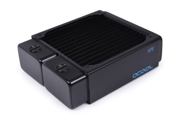 Alphacool 14472, Element, mässing, Koppar, Rostfritt stål, Svart, 1/4", 0,8 Bar, 2 fläkt/-ar