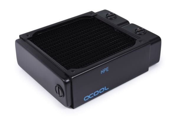 Alphacool 14472, Radiator, Messing, Kopper, Rustfritt stål, Sort, 1/4", 0,8 stang, 2 vifter