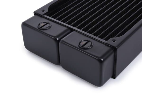 Alphacool 14472, Radiator, Messing, Kopper, Rustfritt stål, Sort, 1/4", 0,8 stang, 2 vifter