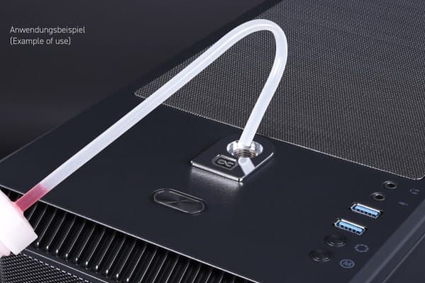 Alphacool Apex Fillport - chrome, Tilbehør til dekorasjon, Messing, Kromfarget, 1/4", 30 mm, 42 mm