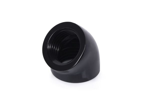 Alphacool 45 grader G1/4 tommer IG til G1/4 tommer IG, svart