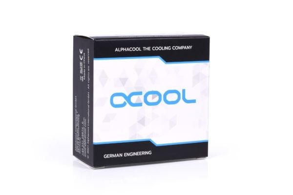 Alphacool 45 grader G1/4 tommer IG til G1/4 tommer IG, svart