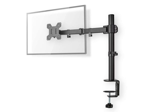 Nedis - Monteringssett (klemme, VESA-montering, skjermarm) - for LCD-skjerm - full bevegelse - metall, ABS-plast - svart - skjermstørrelse: 15"-32"...