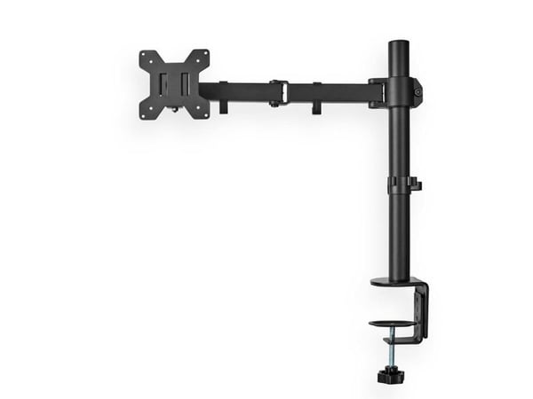 Nedis - Monteringssett (klemme, VESA-montering, skjermarm) - for LCD-skjerm - full bevegelse - metall, ABS-plast - svart - skjermstørrelse: 15"-32"...