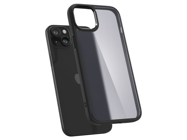 Spigen ACS06656, Mobilskal, Apple, iPhone 15 Plus, 17 cm (6.7"), Svart, Transparent