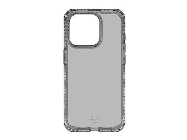 ITSKINS SPECTRUM R Clear - Baksidedeksel for mobiltelefon - røyk - for Apple iPhone 15 Pro